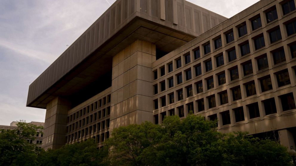PHOTO: The J. Edgar Hoover Federal Bureau of Investigation building stands in Washington, D.C., April 27, 2021.