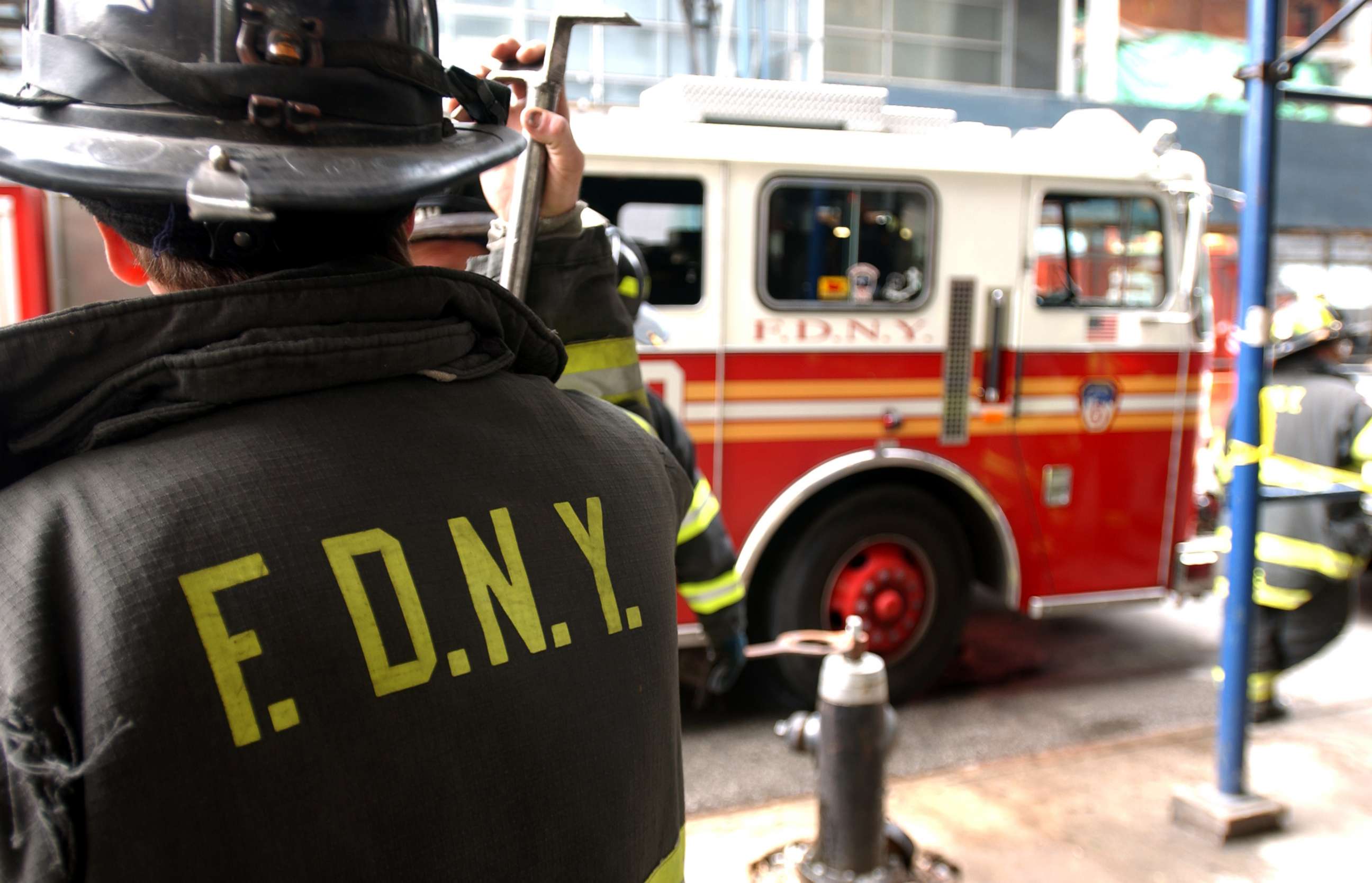 PHOTO: An undated stock photo of a New York firefighter.
