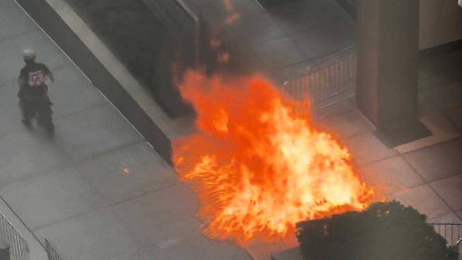 Man in custody after setting off 'incendiary device' outside NYC federal building