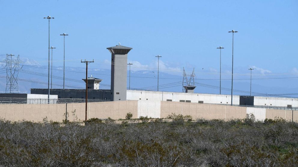 PHOTO: The United States Penitentiary, Victorville (USP Victorville) is shown amid the global coronavirus COVID-19 epidemic, on April 4, 2020, in Victorville, Calif. 