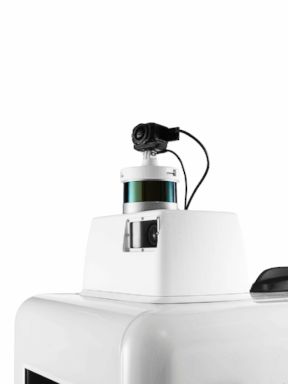 PHOTO: FedEx is testing a new robot to make short deliveries.