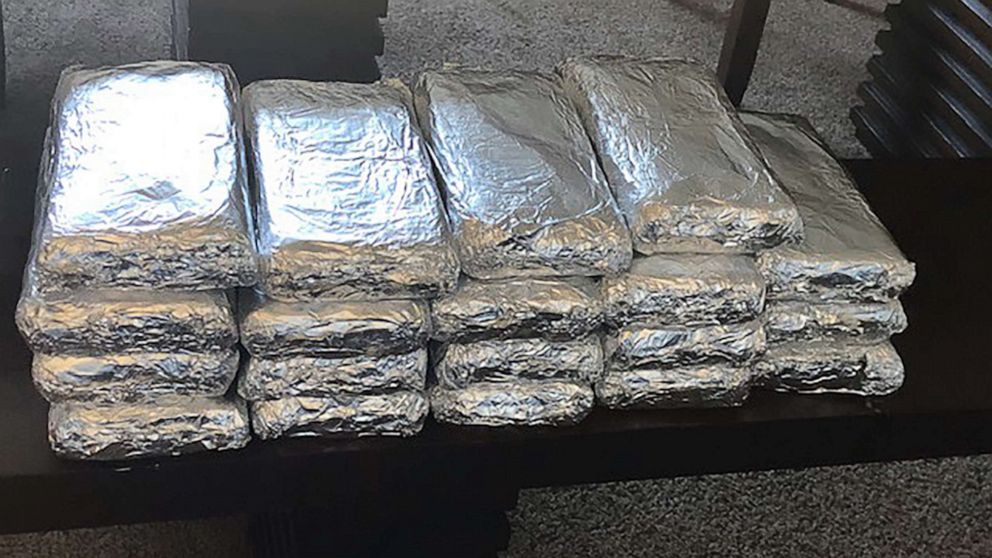 PHOTO: The Montgomery County Sheriff's Office in Dayton, Ohio, released this image with an announcement that over 40 pounds of suspected Fentanyl had been seized during the week of Oct. 21, 2019.