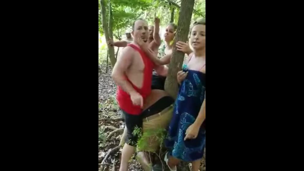 PHOTO: A still from a video shows an altercation involving Vauhxx Rush Booker that took place in Indiana on July 4, 2020.