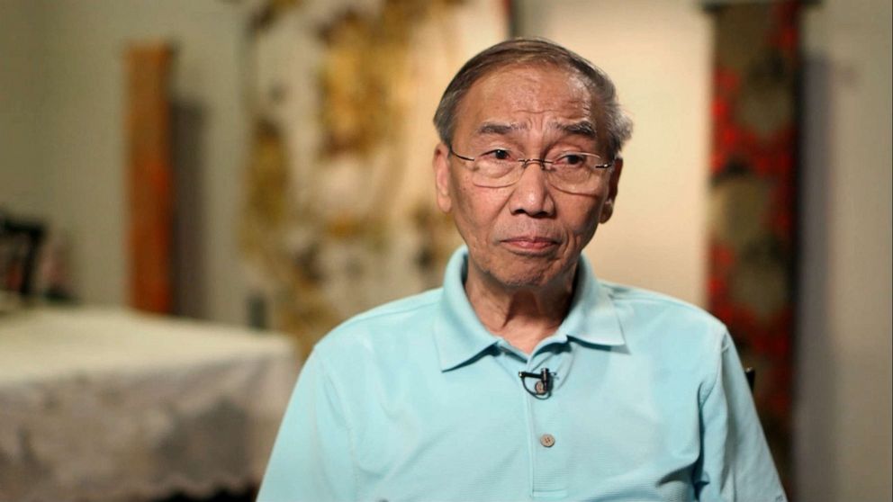 PHOTO: Marc Calanog, father of Michelle Paul, talks to ABC News about the death of her and her husband David Paul while on vacation in Fiji.