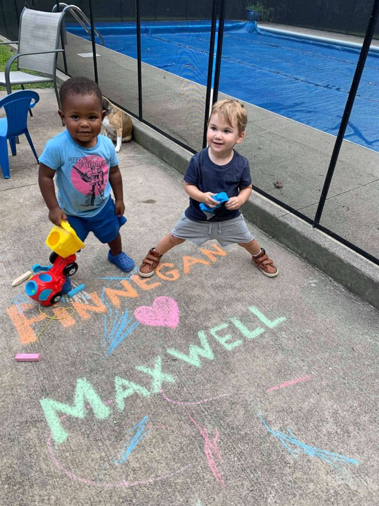 PHOTO: Two-year-old-best friends, Finnegan, left, and Maxwell, are seen in this undated family handout.