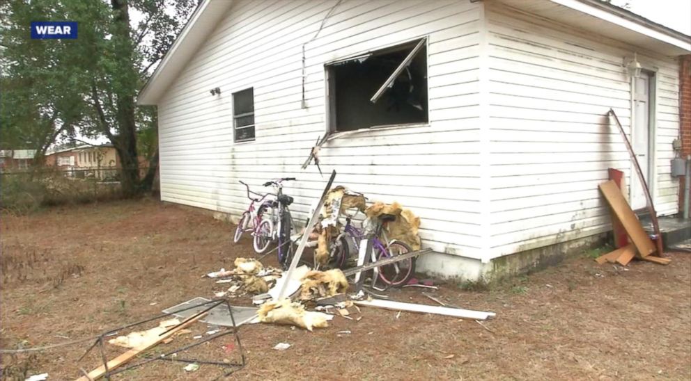 PHOTO: The fire caused smoke damage all over the home, but an officials says the fire started in one room of the home.