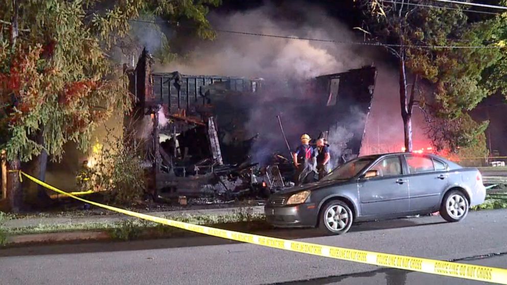 PHOTO: Fire crews responded to a deadly fire in Nescopeck, Pennsylvania, Aug. 5, 2022.