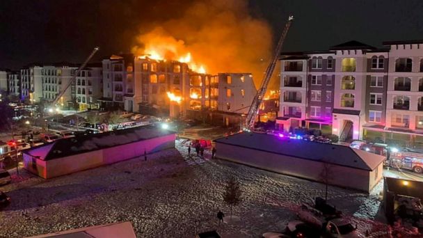 Apartment complex burns for 14 hours as firefighters grapple with empty hydrants - Vimarsana News