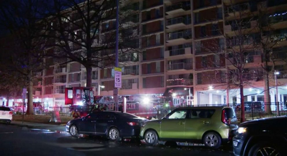 PHOTO: Two people who were rescued from an early morning apartment fire in Washington, D.C., Feb. 22, 2022, have died from their injuries.