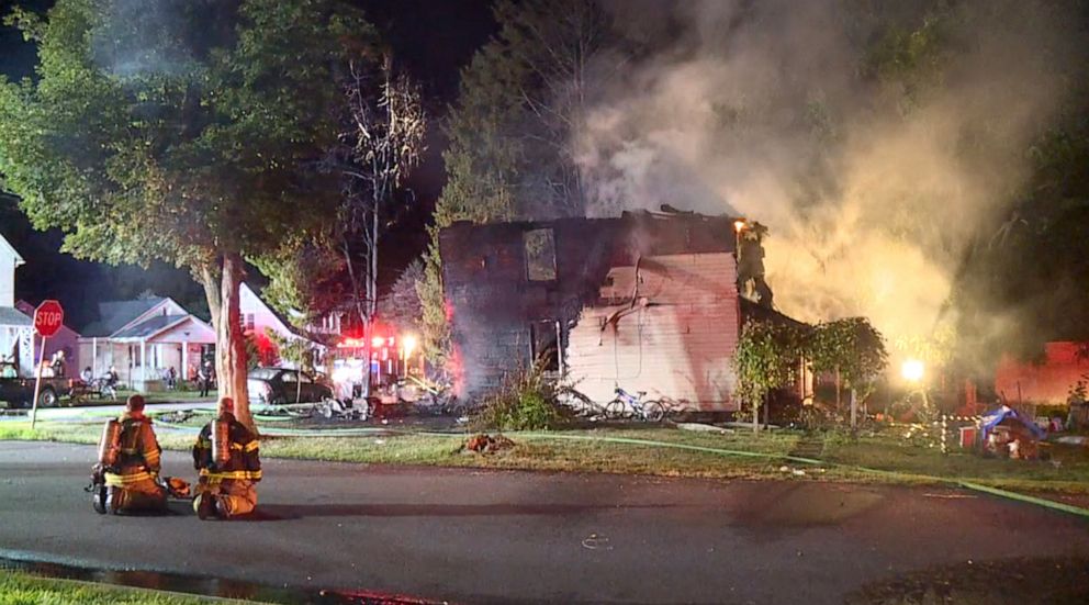 PHOTO: Fire crews responded to a deadly fire in Nescopeck, Pennsylvania, Aug. 5, 2022.