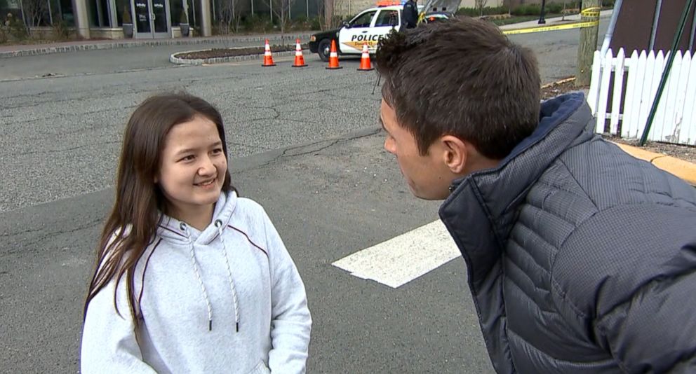 PHOTO: Nina Twomey, 12, was one of the last dance students to escape the fire by dangling from a second-story balcony until she fell to the ground below.