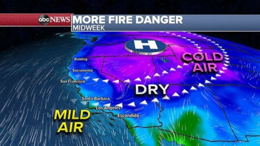 PHOTO: Very cold air will begin to spill into the Rockies and Central U.S. this week.