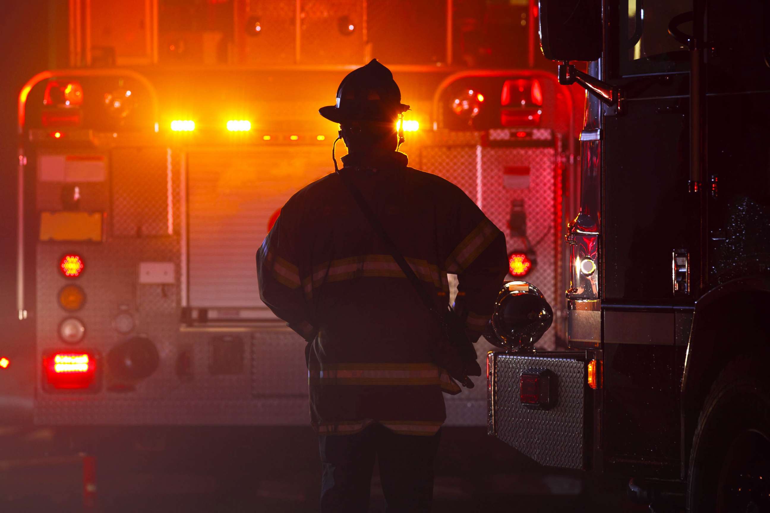 PHOTO: Firefighter , first responders in stock photo. 