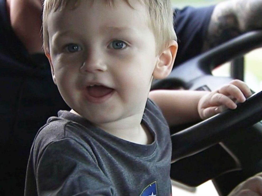 Firefighters in Harrisburg, N.C. threw Jackson Reid a party for his third birthday when most of the guests had to cancel from the party that his mother had planned.