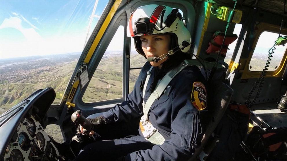 PHOTO: Desiree Horton served as a chopper pilot for Cal Fire before switching to the Orange County Fire Authority.