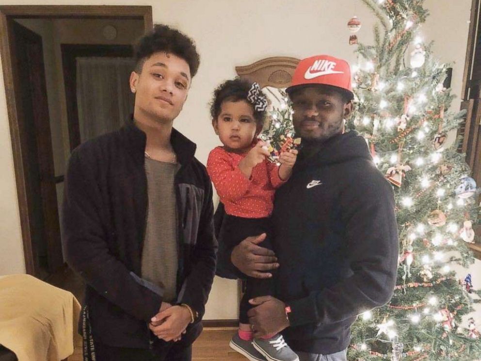 PHOTO: Kieron Graham and his biological brother Vincent Ghant reunite for the first time after being separated as children.