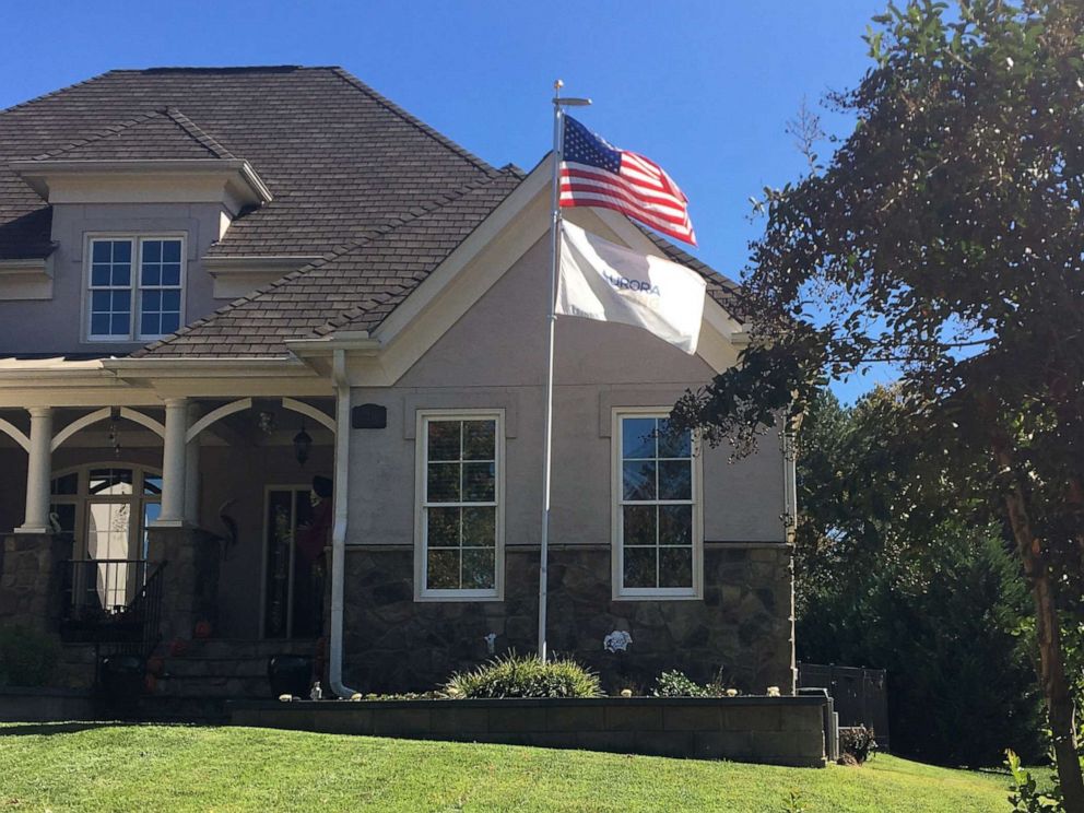 PHOTO: Leslie Kendra is in a dispute with the homeowners association in her North Carolina neighborhood about the flagpole she and her husband erected in their front lawn.