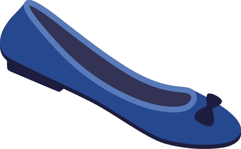 PHOTO: Florie Hutchinson teamed up with graphic designer Aphee Messer to design this blue flat shoe emoji. 

