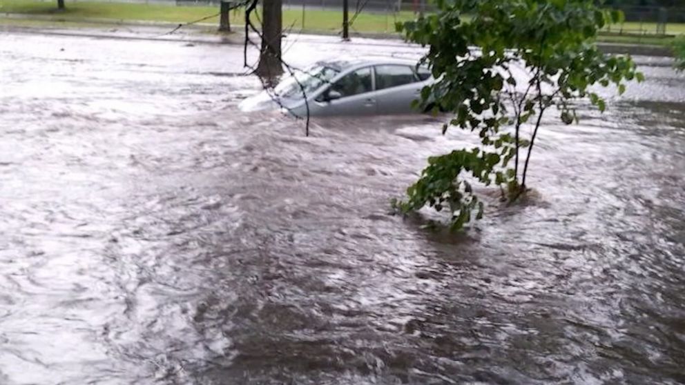 PHOTO: Nathalia Bruno survived a flash flood after her car was swept away by the water.