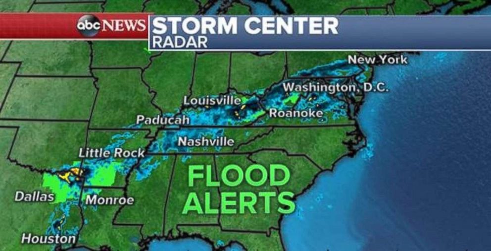 PHOTO: Flood alerts are in place in the Southern Plains and eastern Kentucky and West Virginia.