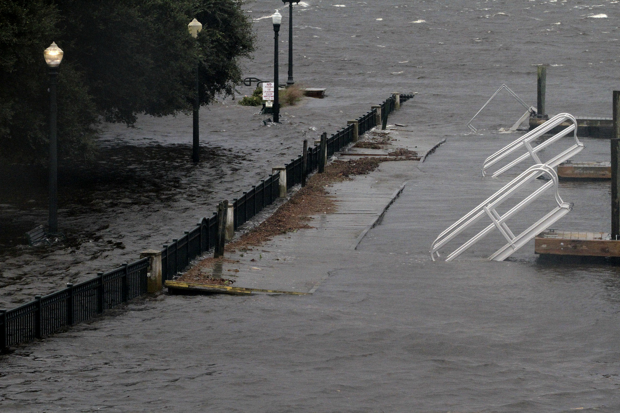 Hundreds of fish stranded on I-40 after Hurricane Florence floodwaters  recede