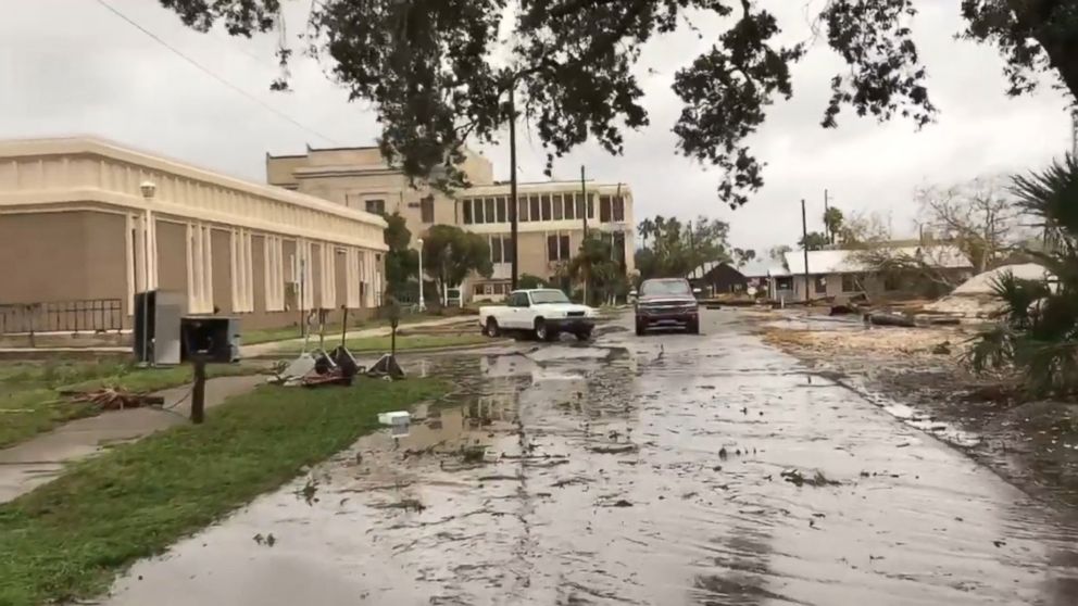 PHOTO: Hurricane Michael's impact is seen in Apalachicola, Fla., Oct. 10, 2018.