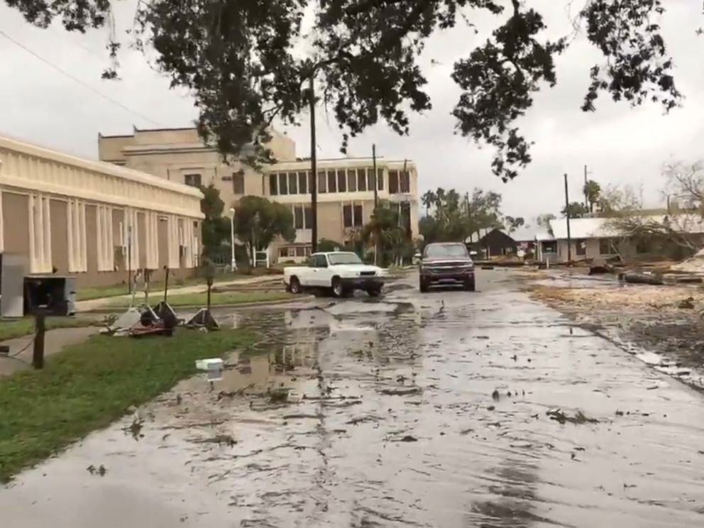 PHOTO: Hurricane Michaels impact is seen in Apalachicola, Fla., Oct. 10, 2018.