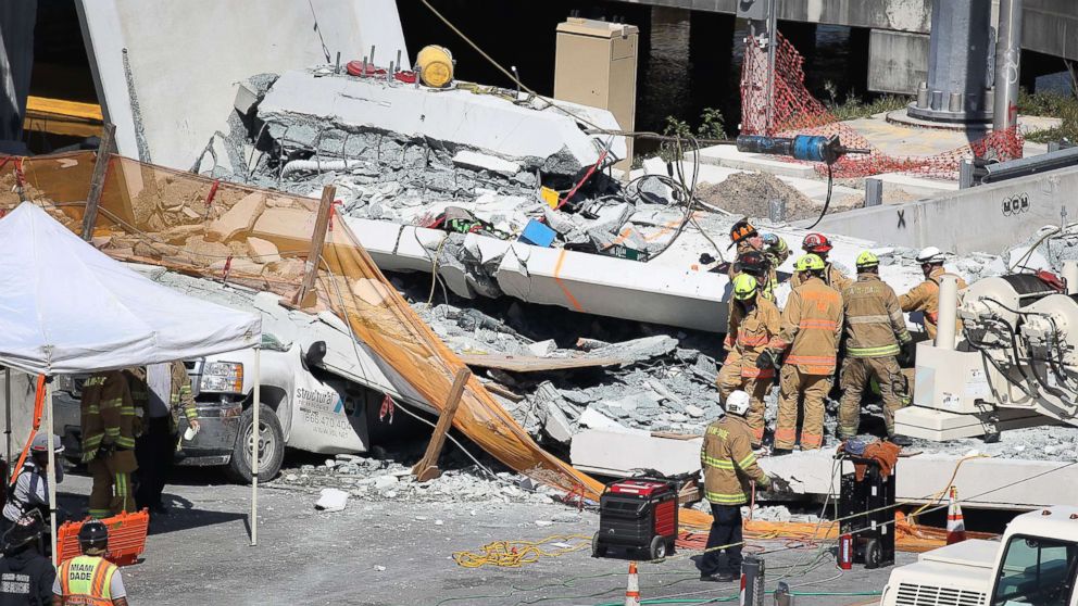 Fiu Bridge Collapse At Least 4 Killed After Pedestrian Bridge At