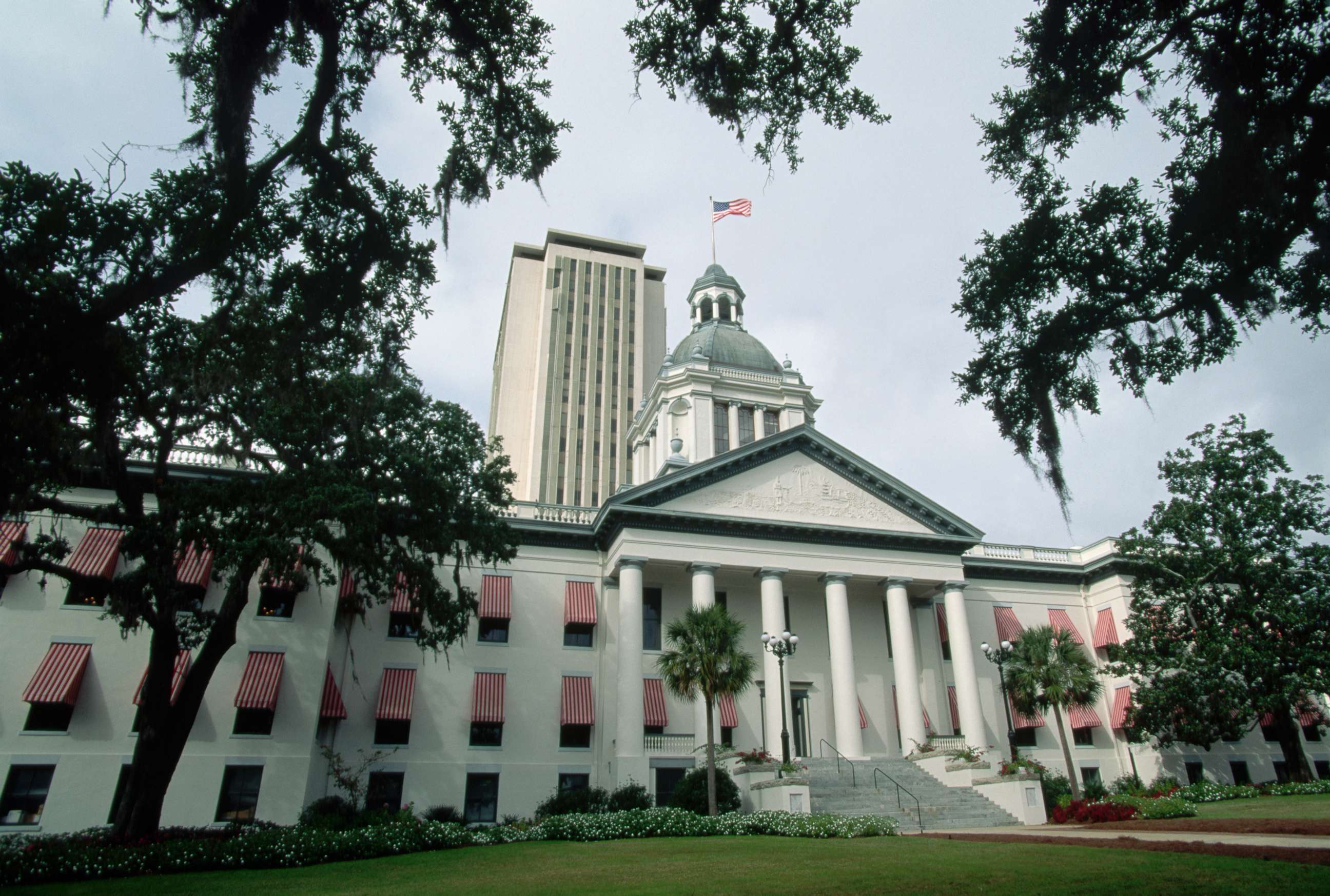 PHOTO: Tallahassee's Old Capitol, built circa 1845. The new capitol building stands in the background.