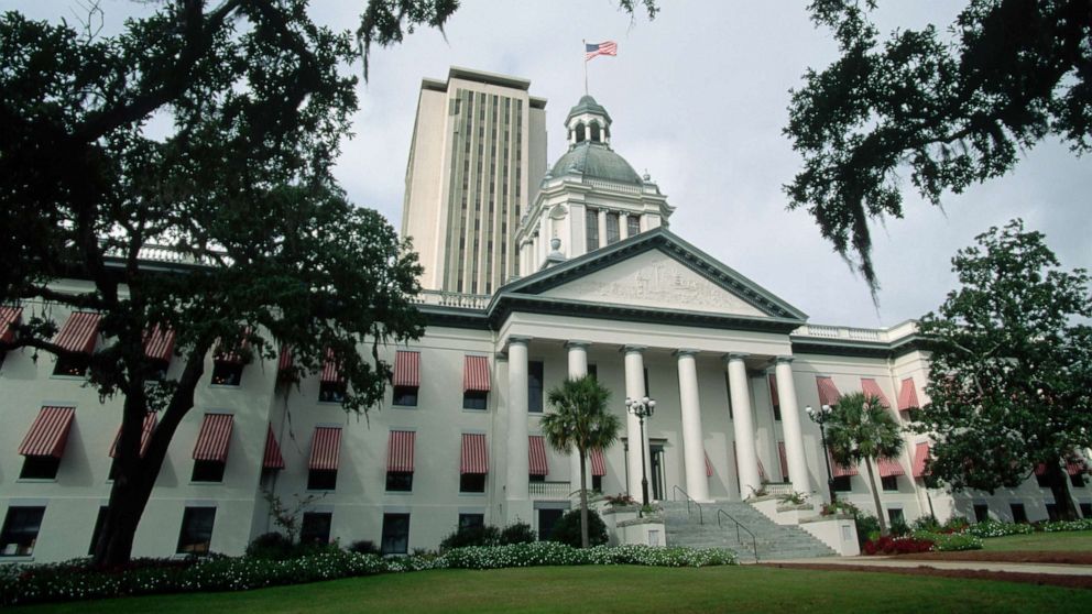 PHOTO: Tallahassee's Old Capitol, built circa 1845. The new capitol building stands in the background.