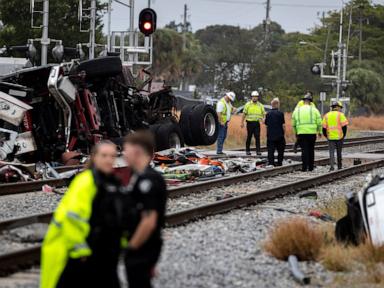 15 injured after Brightline train collides with fire truck in Florida