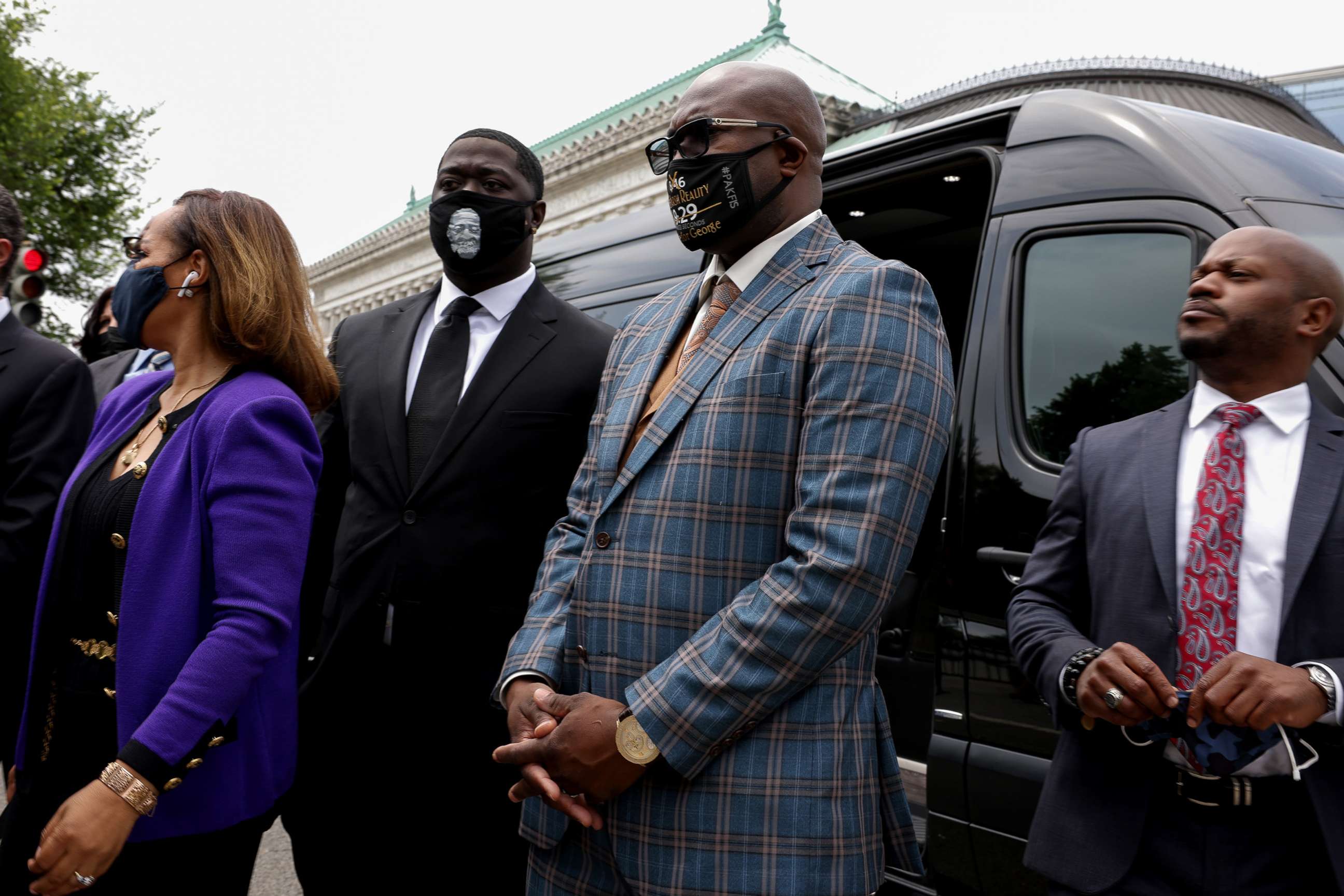 PHOTO: Philonise Floyd arrives to the White House to meet with President Joe Biden on May 25th, 2021, in Washington.