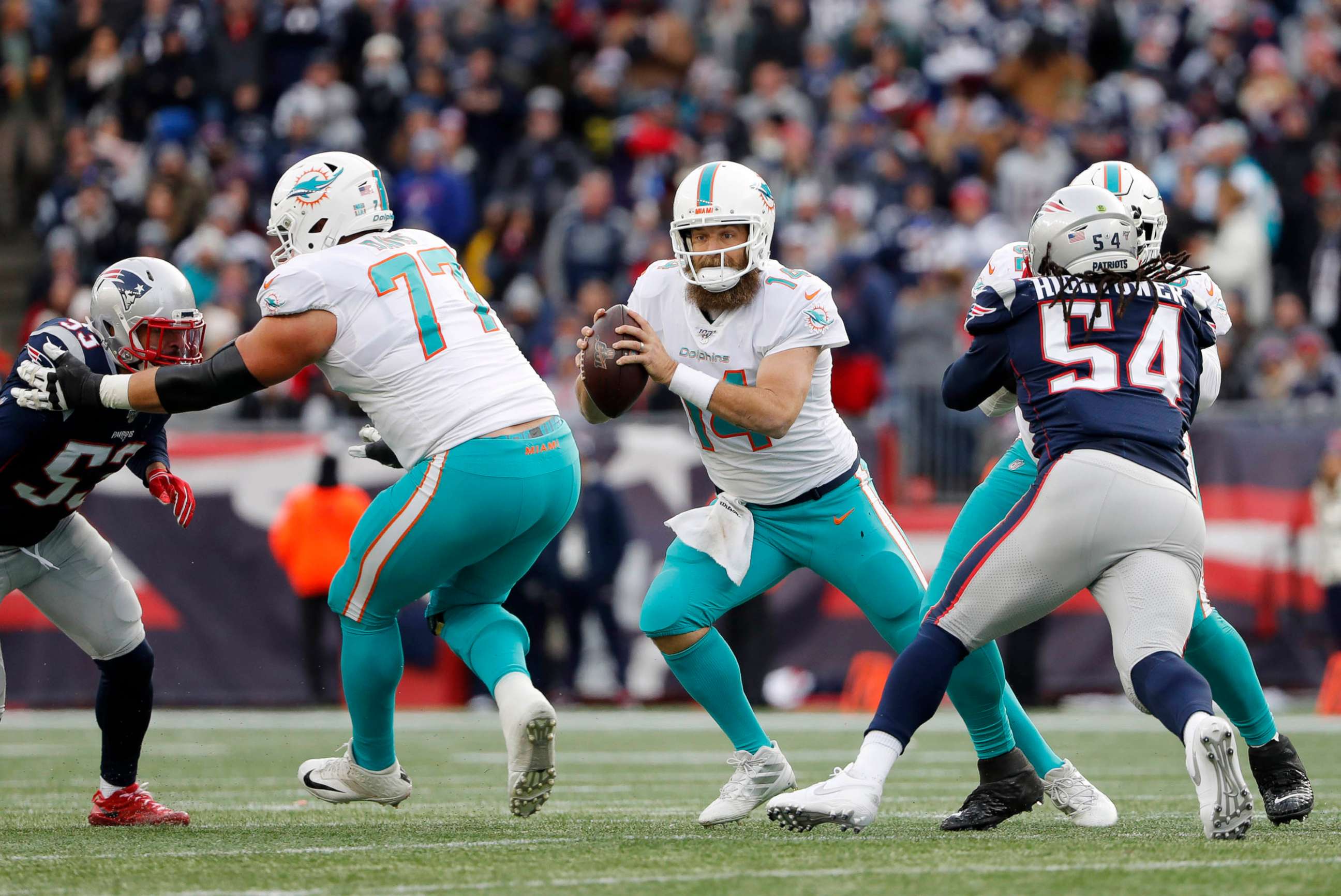 NFL: Ryan Fitzpatrick and the Miami Dolphins upset the New England Patriots