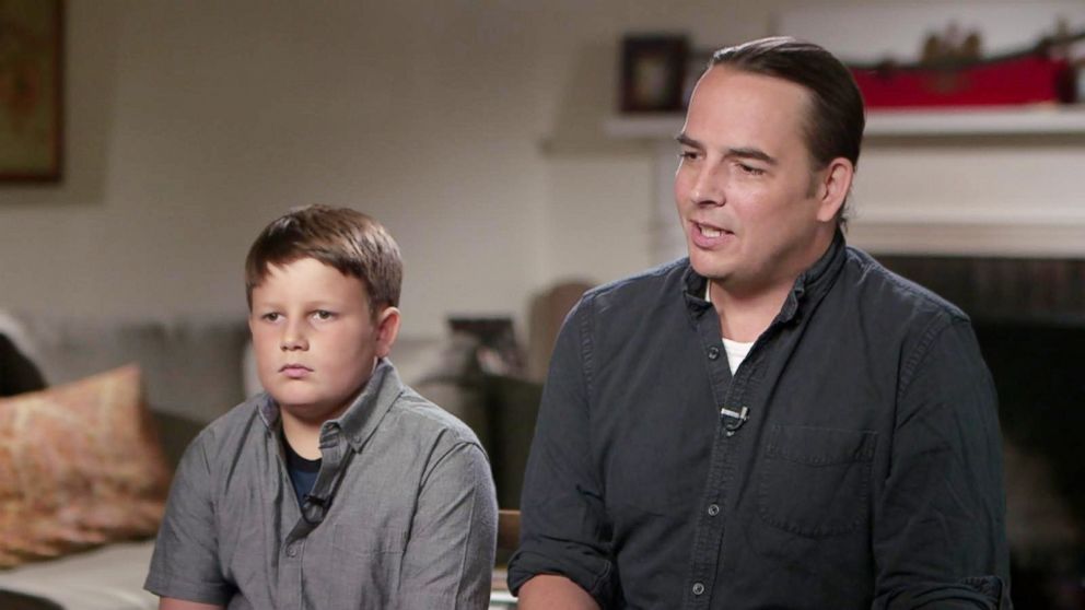 PHOTO: Luke Zaleski opens up about his decision to let his 9-year-old son Wyatt play tackle football in an interview with "Good Morning America." 