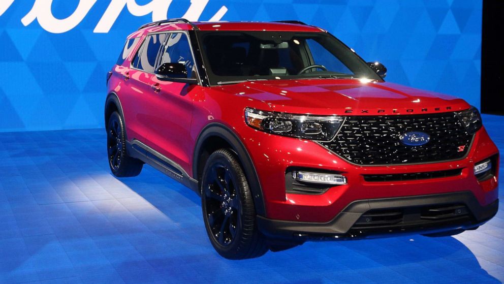In this Feb. 17, 2019, file photo, the 2019 Ford Explorer is on display at the 2019 Canadian International AutoShow in Toronto.