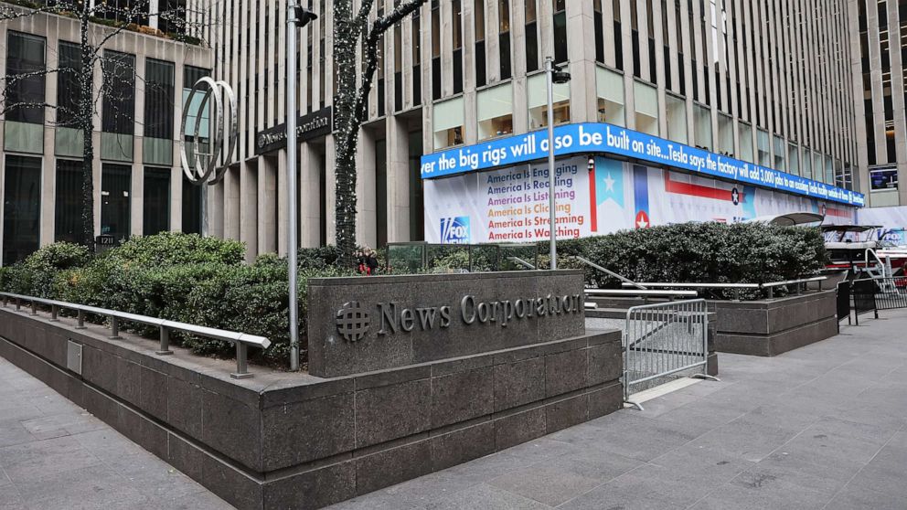 PHOTO: The News Corp. building is seen on Jan. 25, 2023, in New York City.