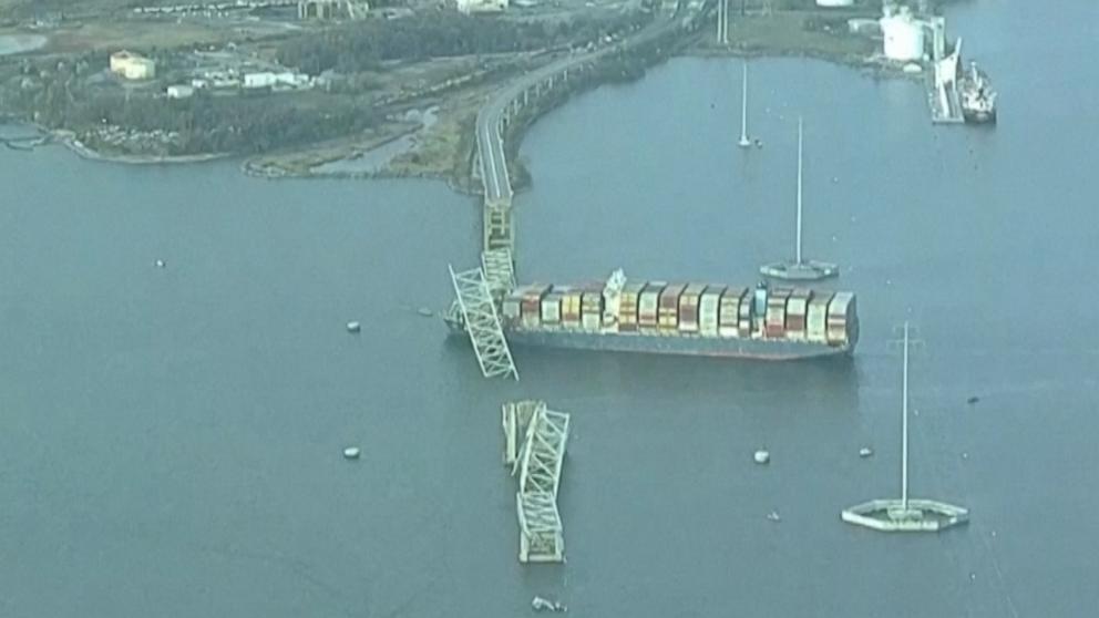 Baltimore Key Bridge collapse: Temporary channel opens for boats ...