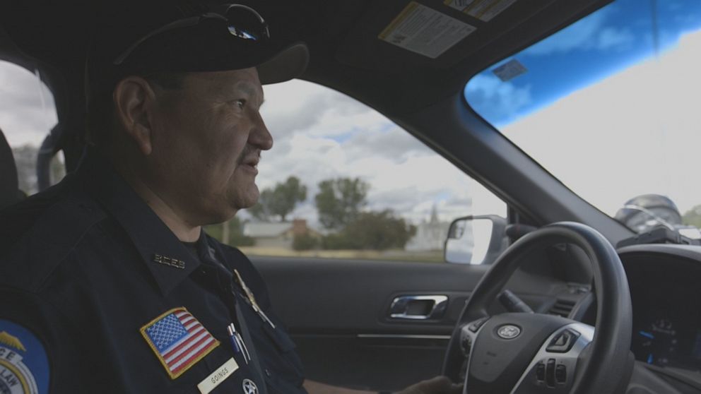 PHOTO: Frank Goings is one of just 17 tribal police officers tasked with patrolling the 1.5 million acre reservation – an area larger than the entire state of Delaware.