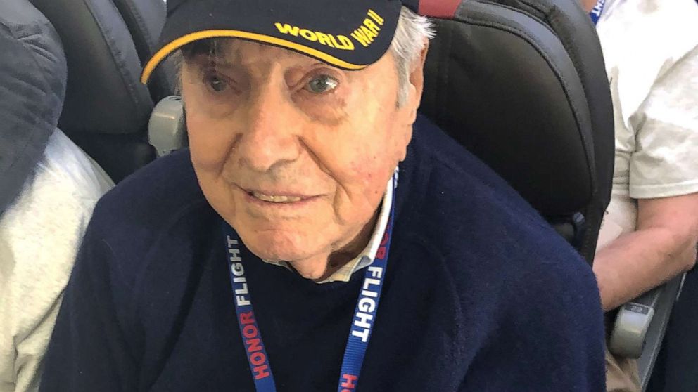 PHOTO: Frank Manchel is pictured in this photo posted by Honor Flight San Diego on Facebook.