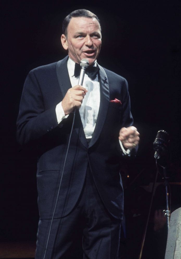 PHOTO: In this October, 1967, file photo, Frank Sinatra performs at an anti-defamation rally at Madison Square Garden, in New York.