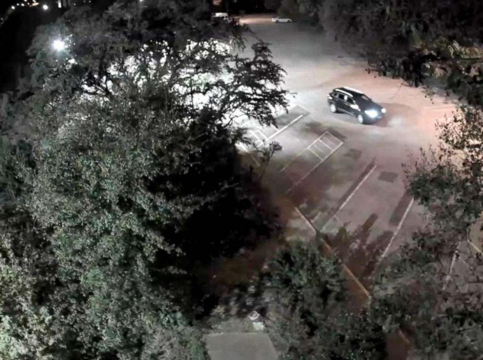 PHOTO: An image captured by a surveillance camera is part of a DOJ Crimininal Complaint, and shows the scene on the night when Franklin Barrett Sechriest allegedly set an Austin, Texas synagogue on fire.