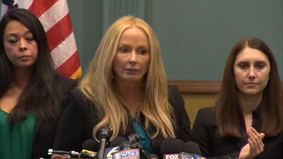 PHOTO:District Attorney Stacy Parks Miller, during her press conference, Dec. 15, 2017, in which she spoke about the findings of a Grand Jury’s report on the fraternity culture at Penn State University. 