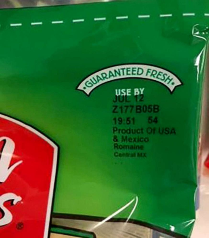PHOTO: CDC released this image of the Fresh Express salad being recalled, July 29, 2020.