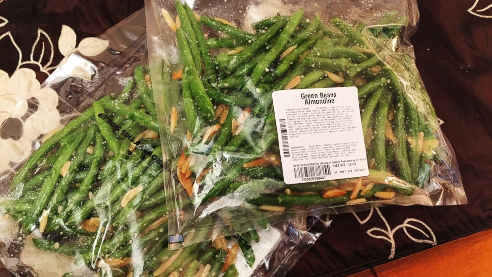PHOTO: The Green Beans Almondine that are included in FreshDirect's prepared Thanksgiving meal.