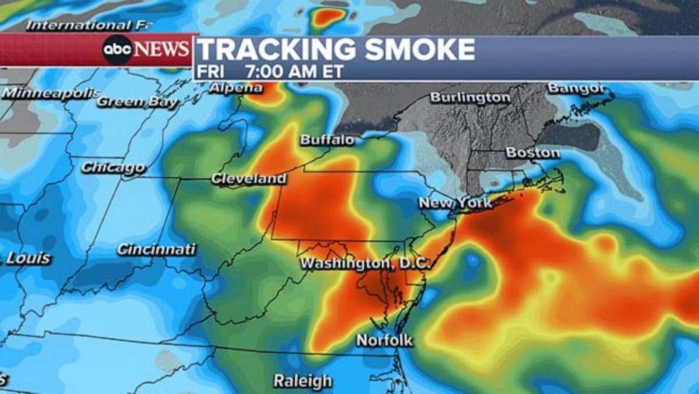 PHOTO: Friday AM Tracking Smoke graphic