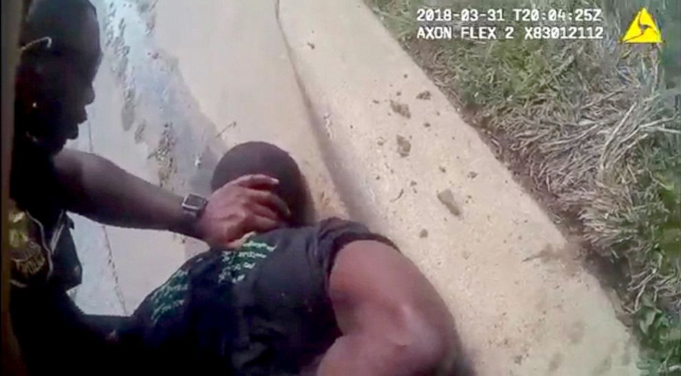 PHOTO: Police in Fort Worth are still investigating the arrest of a man who was punched and kneed by officers who struggled to apprehend him. This image was made from one of the officer's body camera.