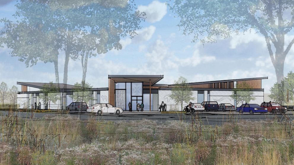 PHOTO: A rendering of Wakan Tipi Center, which will honor the significance of Wakan Tipi Cave as a Dakota sacred site.