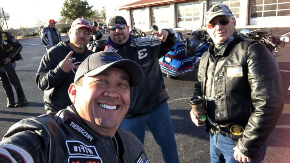 PHOTO: Luis Rodriguez with fellow funeral attendees. Photo by Luis Rodriquez on January 18th, 2019, Austin, Texas.