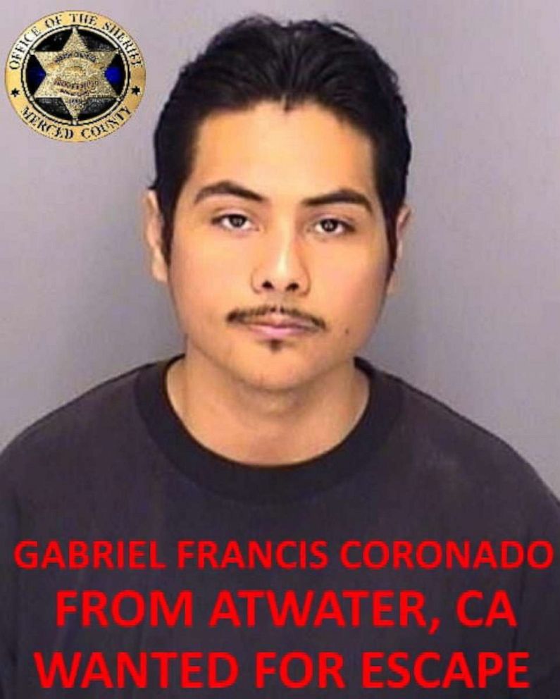 PHOTO: Gabriel Francis Coronado is seen in this undated photo released by the Merced County Sheriff's Office.
