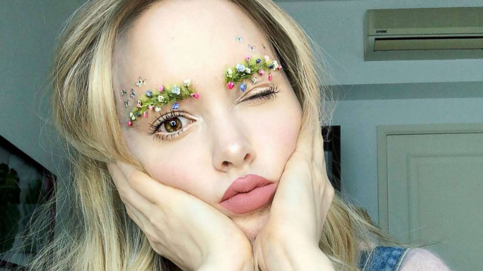 PHOTO: YouTuber Taylor R created these garden eyebrows as the latest spring beauty trend.